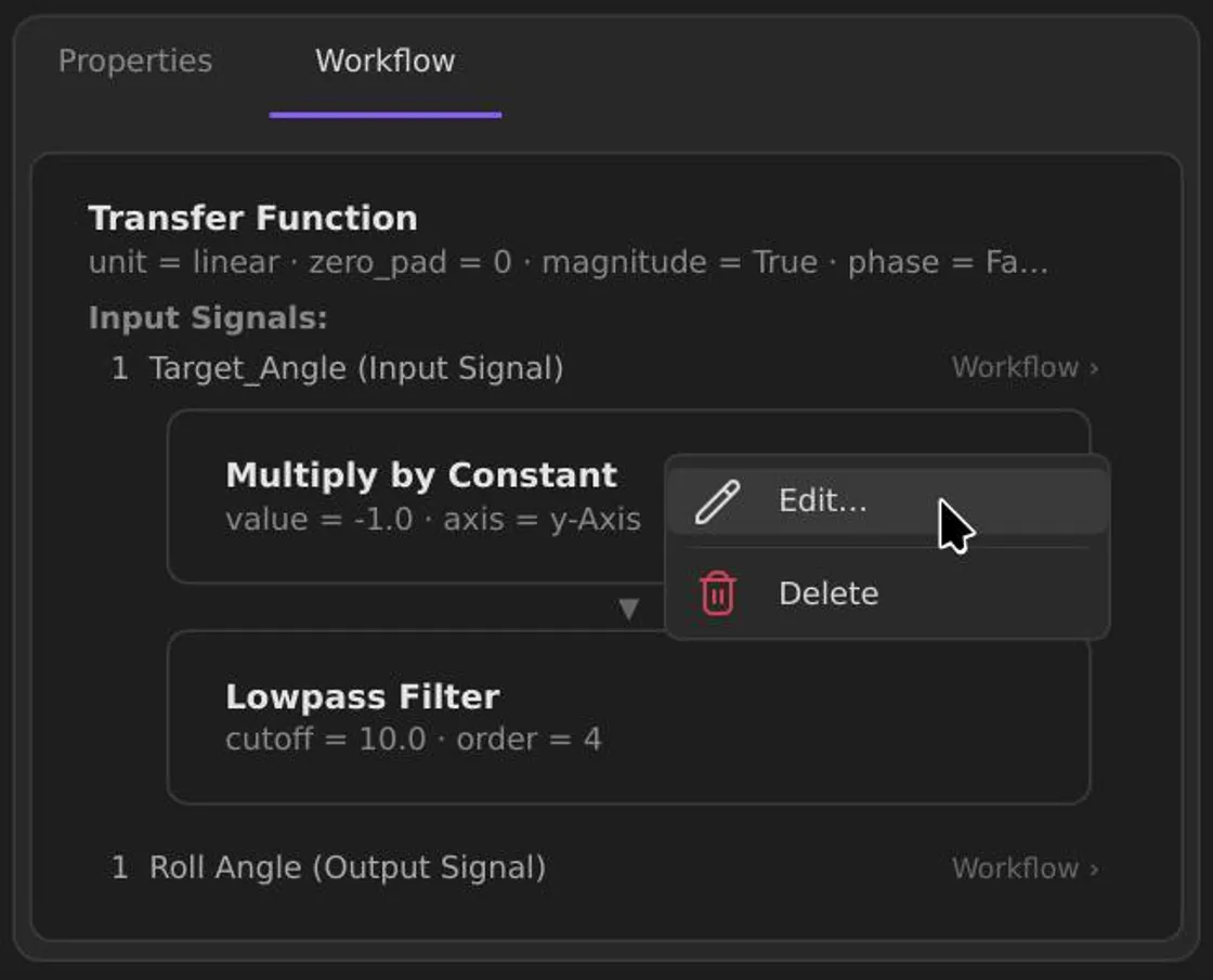 Process signals further